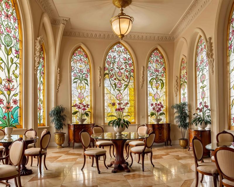 00302-82555382-An Art Nouveau Cafe in Paris, France, with lush vegetation and soft lighting, reminiscent of the late 19th century. A beautiful,.png